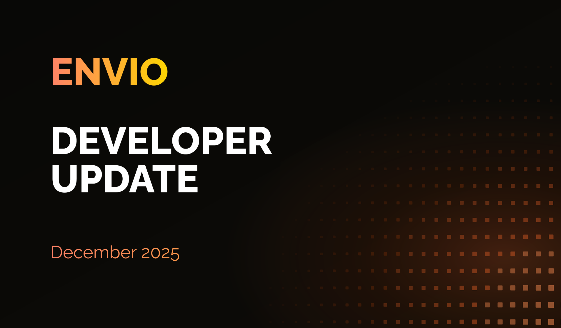 Envio Developer Update December 2025