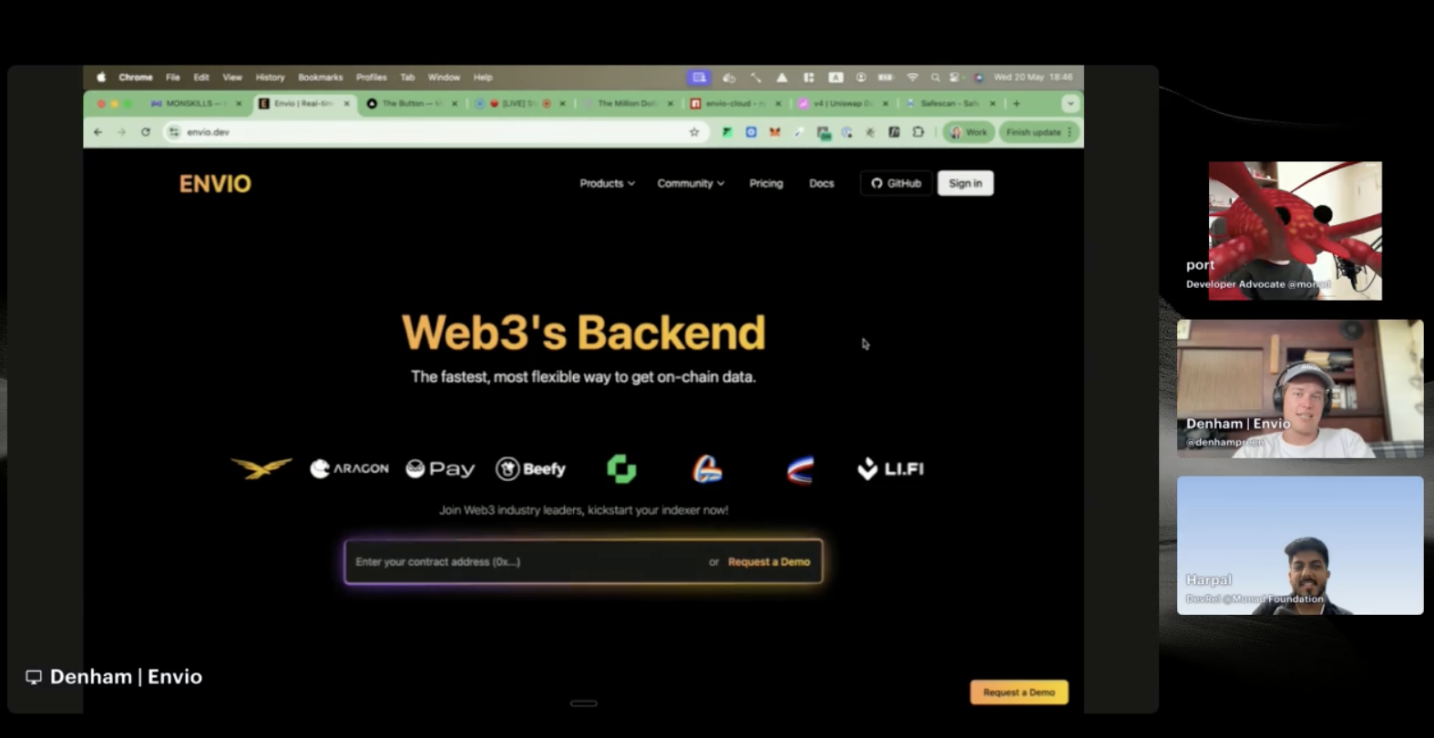 Denham on Monad's Devrel Livestream