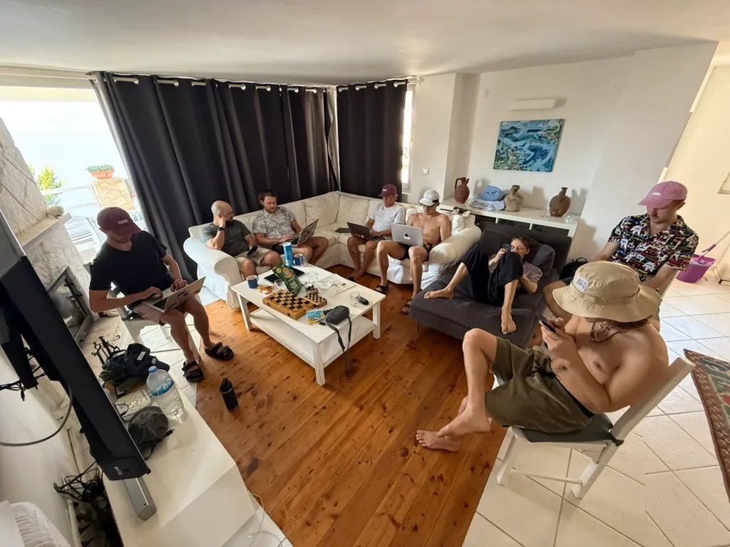Envio team building during the internal hackathon at the team offsite in Turkey